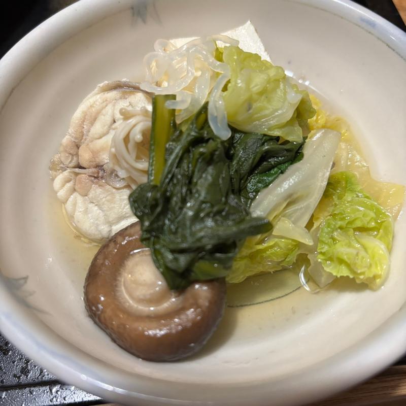 ふぐちり(板室温泉大黒屋水琴亭)