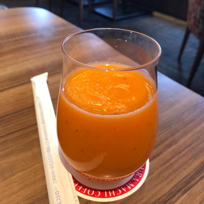 JAS有機キャロットとりんごスムージー(高倉町珈琲 鶴ヶ島店)