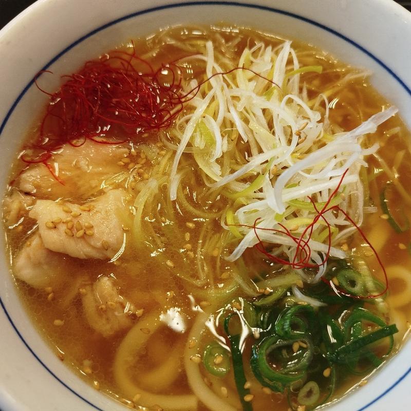 白髪ネギ鶏塩うどん(なか卯 春日部店)