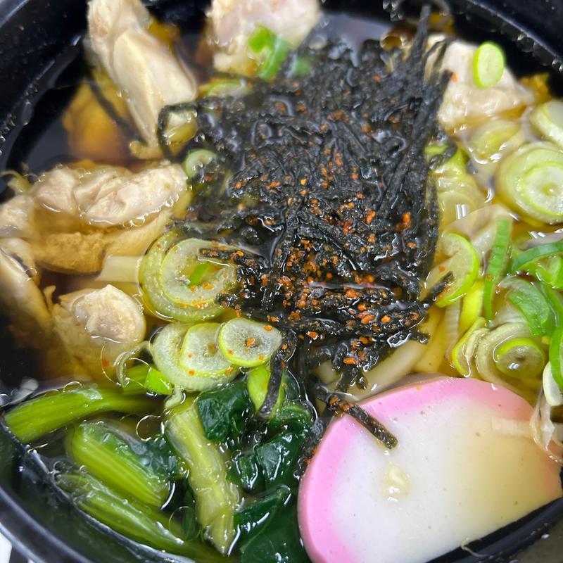 かしわうどん(札幌市役所地下食堂)