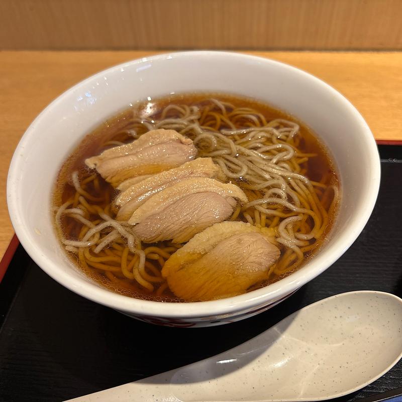 鴨そば(いろり庵きらく 大月)