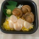 ホタテ2色丼