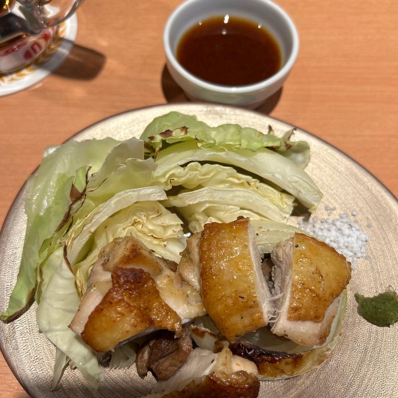 阿波尾鶏の塩焼き〜春キャベツを添えて〜(ヱビスバー 札幌アピア店 (YEBISU BAR Sapporo Apia))