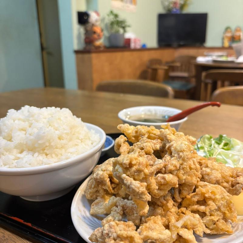 ブタ天定食(中華飯店とら)