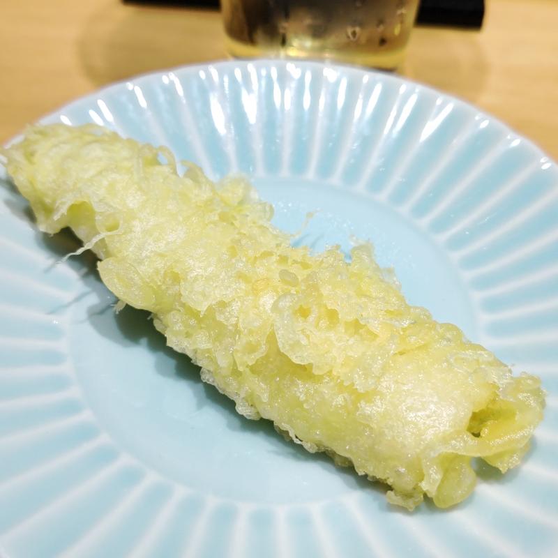 太刀魚の天ぷら(めのじ)