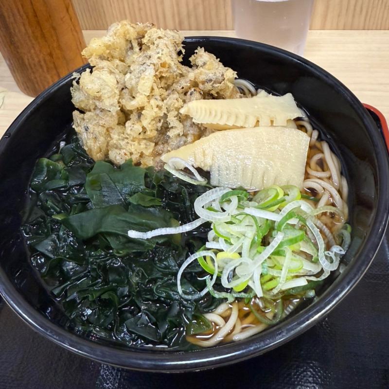 若竹そば〜あさりのミニかき揚げ入り〜(名代 箱根そば 多摩センター東口店)