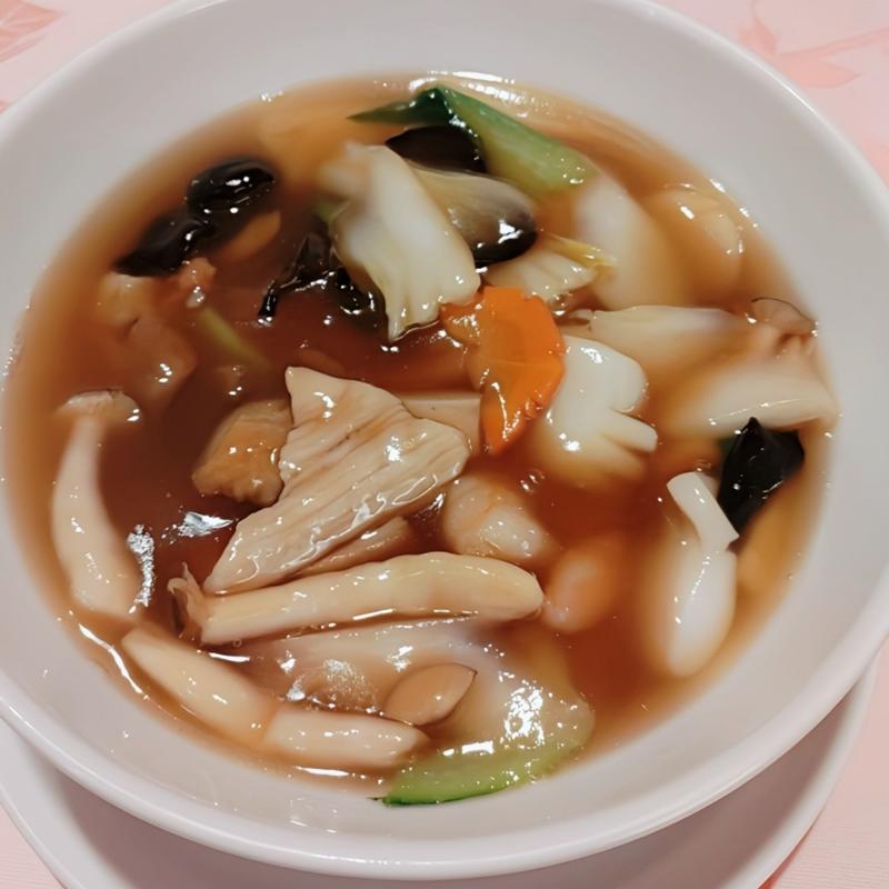 五目あんまりつゆそば(桃華樓)