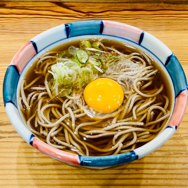 月見そば(信州そば ナカジマ会館)