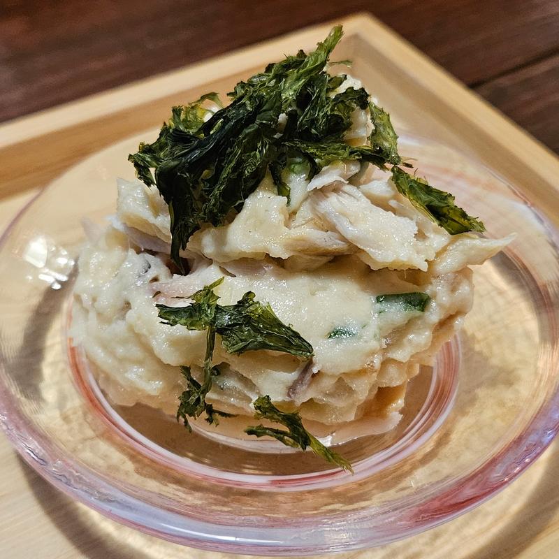 奈良漬けと焼きサバのポテサラ(あづ家)