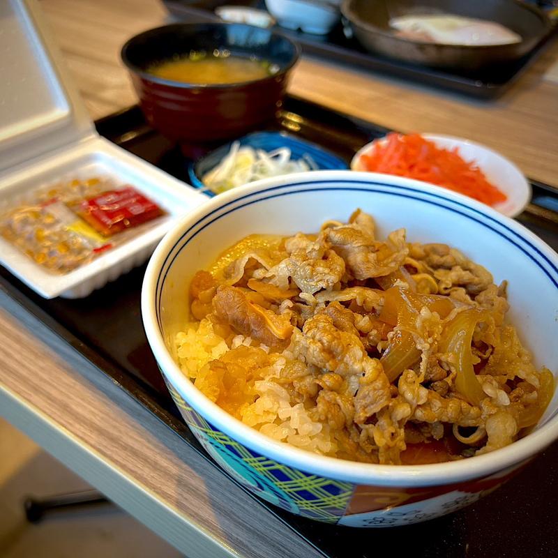 朝牛セット(小盛)(吉野家 仙台河原町店 )