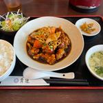 黒酢のこく旨酢豚定食(青蓮 新川崎三井ビルディング店)