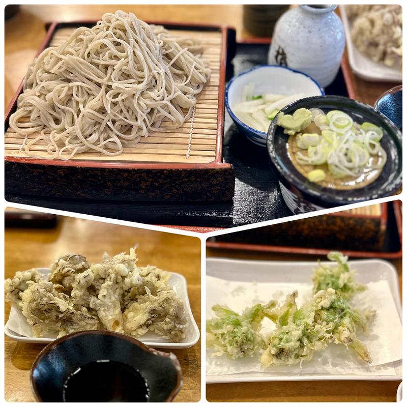 おおもり蕎麦+舞茸天(そば処 やまぶき)