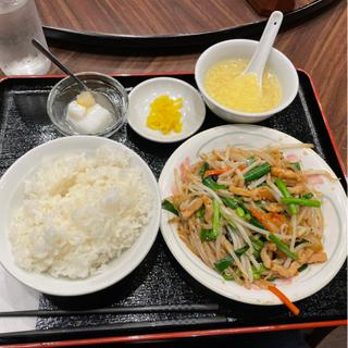 豚肉ニラ炒め定食(絶品中華 100種類食べ飲み放題 華景園 かけいえん 川崎店 仲見世通り店前)