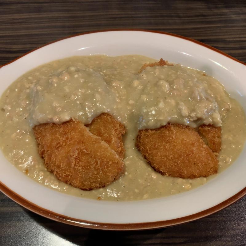コロッケ白カレー(白カレーの店 1/f ゆらぎ  （エフブンノイチ）)