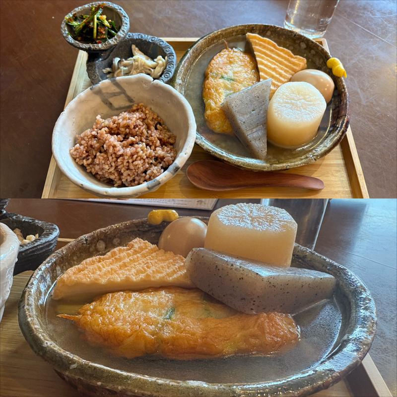 おでんランチ(アートと和食の融合スペース 楽)