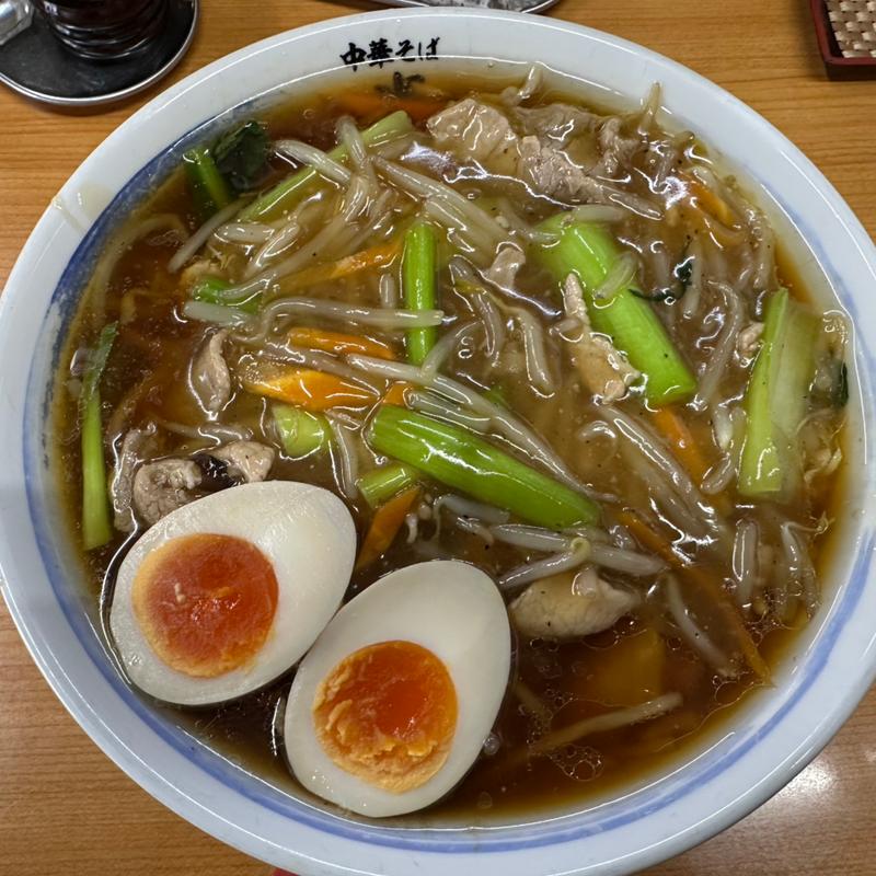 野菜あんかけラーメン(中華そば 半ざわ)