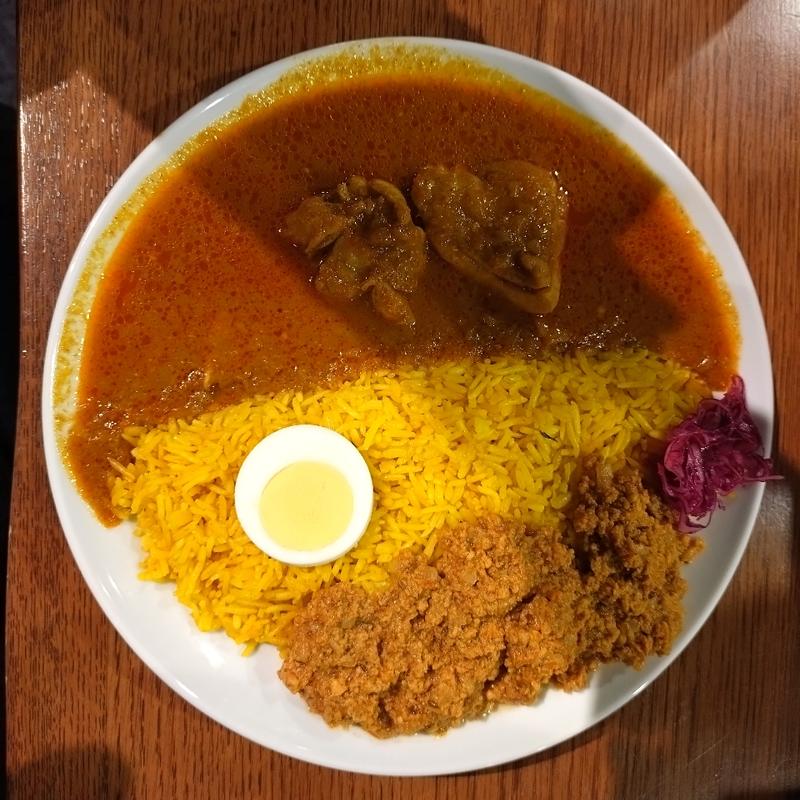 チキン＆キーマカレー(スパイスカレー 上杉)