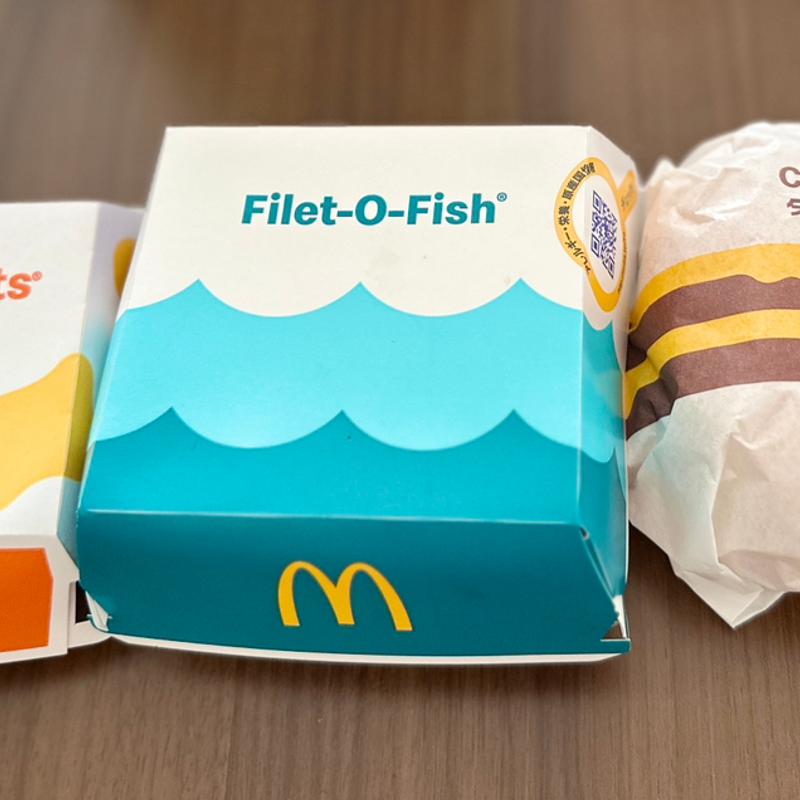 チキンマックナゲット、フィレオフィッシュ、ダブルチーズバーガー(マクドナルド 曳舟店)