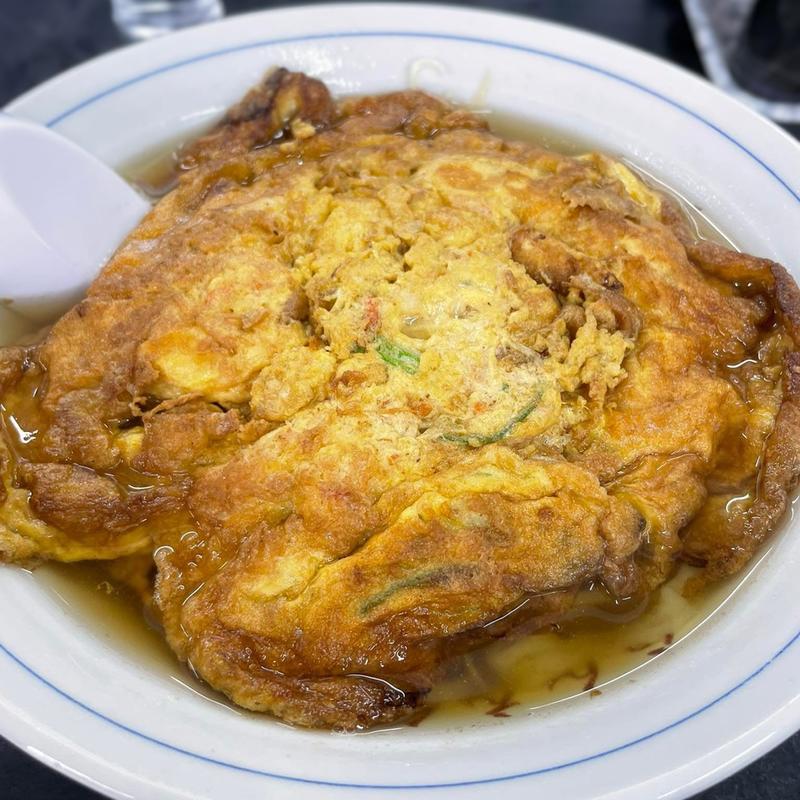 カニ玉ラーメン(蘭苑)