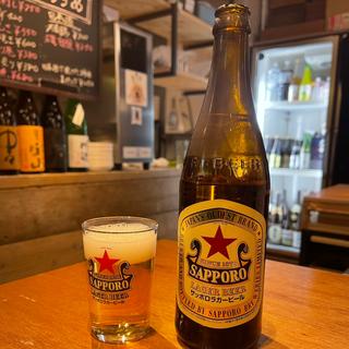 サッポロラガー（中ビン）(立ち飲み築地大東)