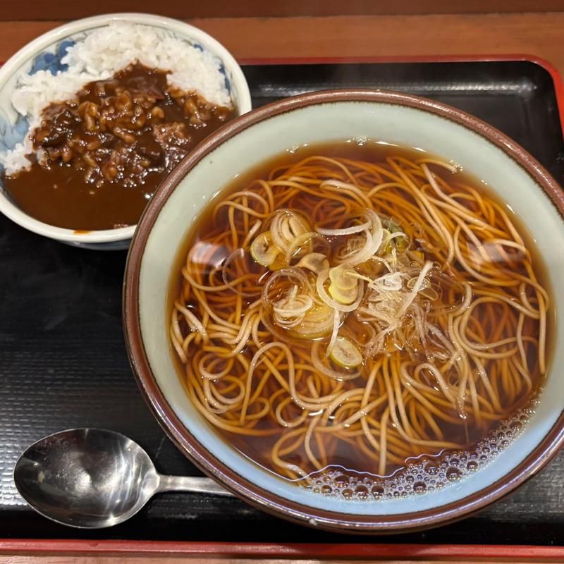 そば定食（カレー）(そば うどん 元長)