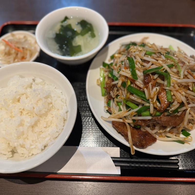 レバニラ炒め定食(龍驤)