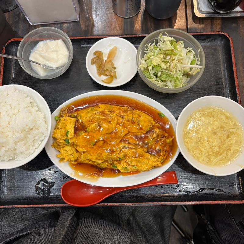 中華風オムレツ定食(珉珉 錦糸町北口店)
