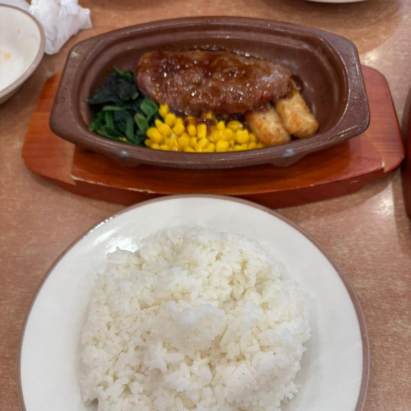 ランチ　オニオンハンバーグ(サイゼリヤ ベルクスモール足立花畑店)