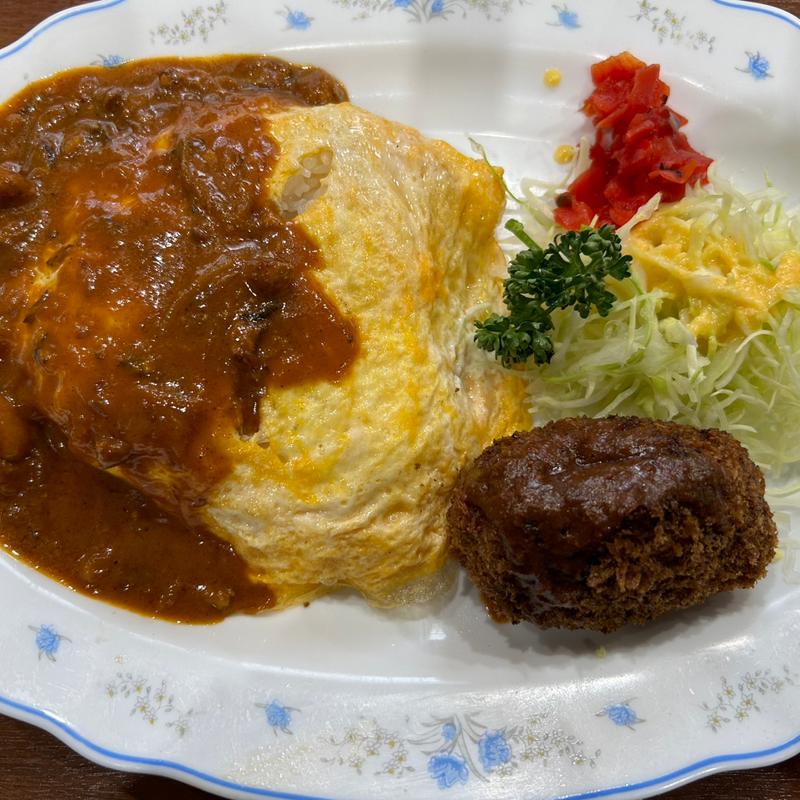 オムカレーコロ(キクヤレストラン)