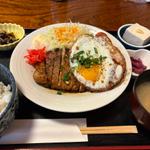 網焼きロース定食