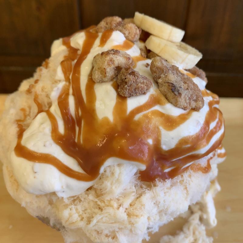 お醤油クルミミルク(天然かき氷 氷の音)