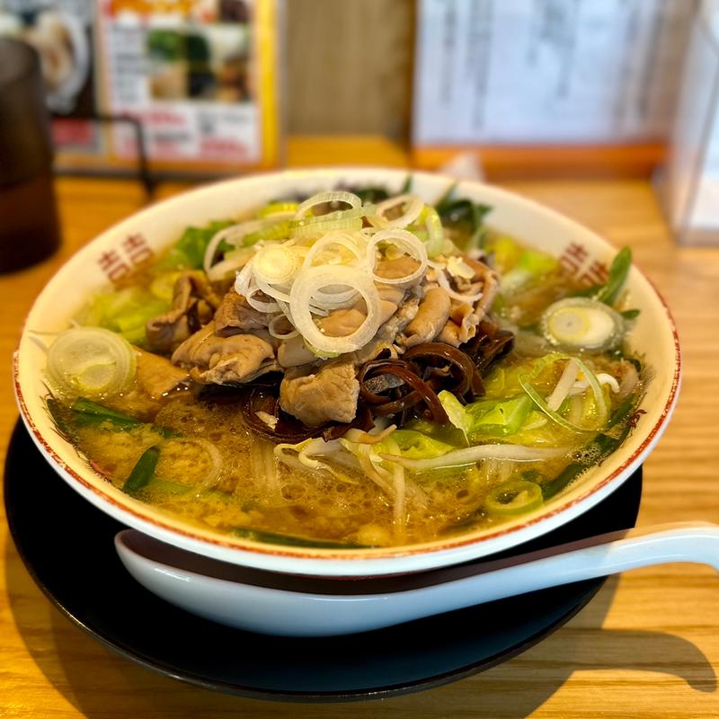 モツラーメン(だるま一家府中分店)