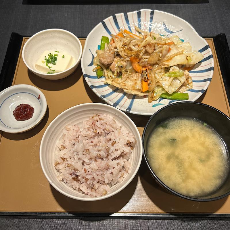 肉野菜炒め定食(やよい軒 川口店)