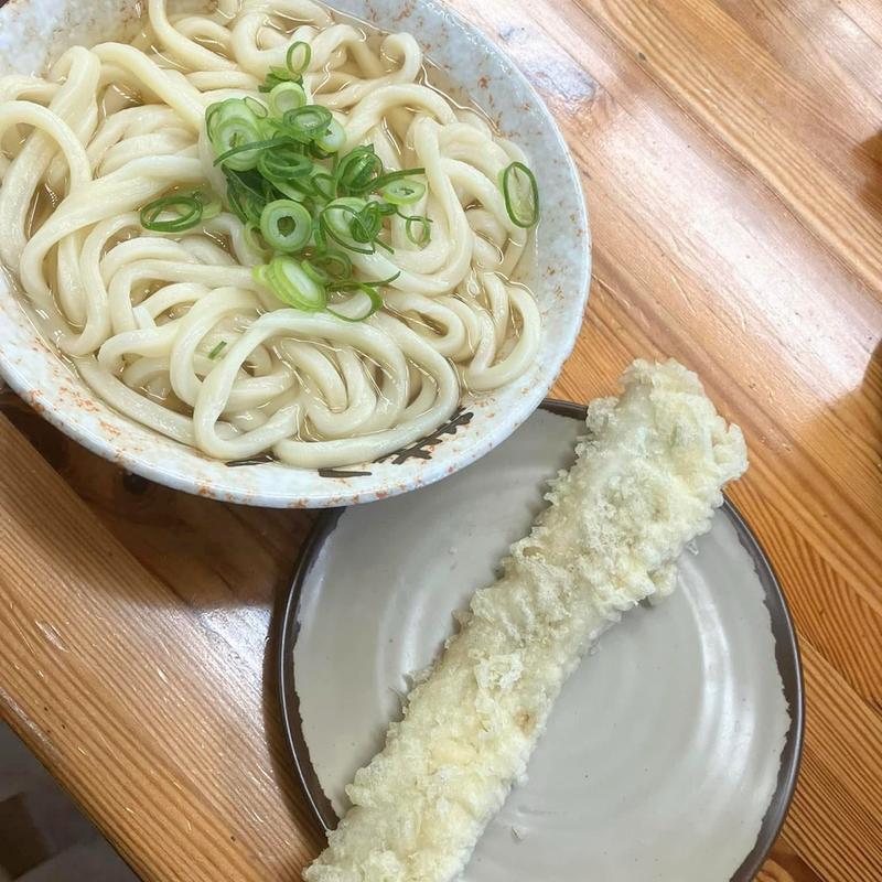 かけうどん 中 穴子天(さか枝うどん 本店)
