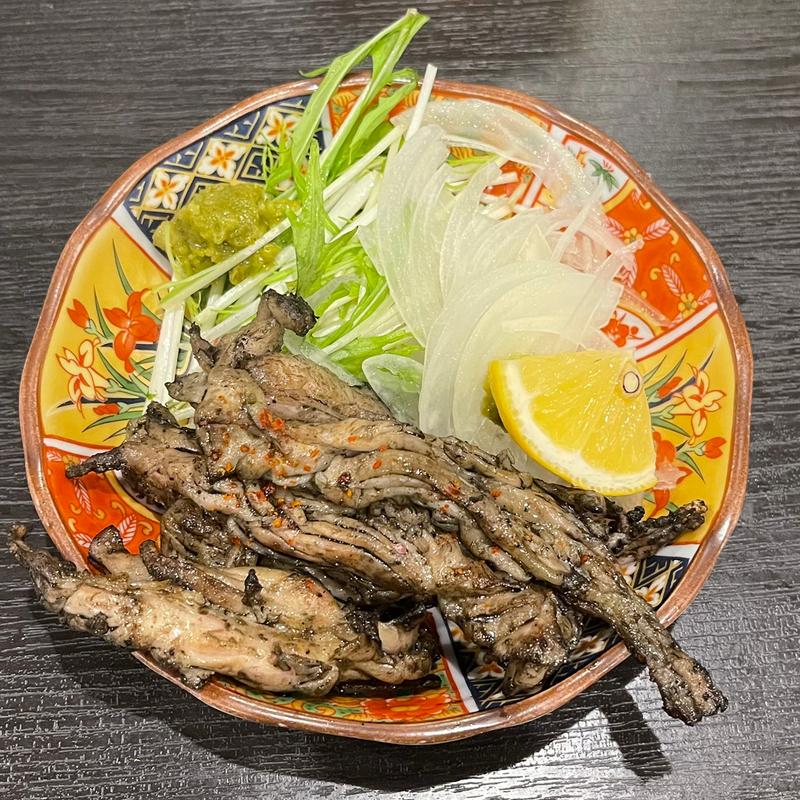 せせりの柚子胡椒炙り焼(炭火焼鳥　くわどり)