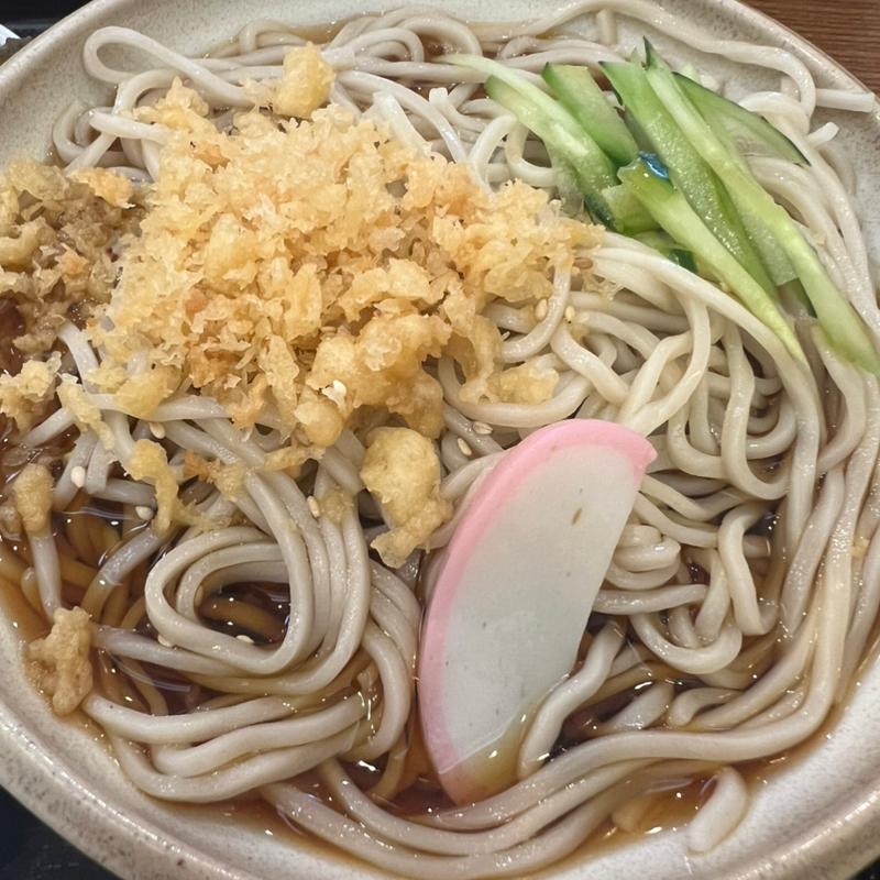 冷やしたぬき蕎麦(そば処 松屋)