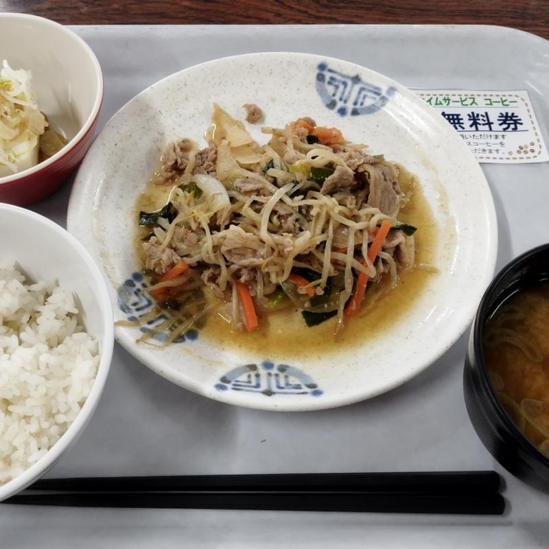 B定食(肉ニラもやし炒め)(葛飾区役所　食堂 )