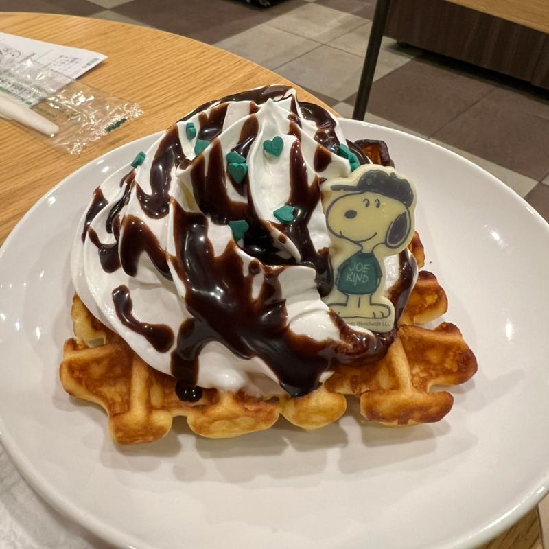 ジョー カインド スヌーピー アメリカンワッフル(スターバックスコーヒー 三木サービスエリア(下り線)店)