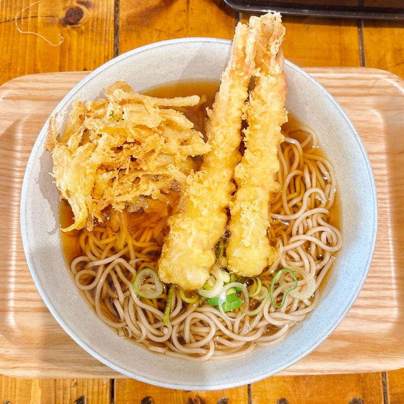 えび天そば(食堂あおい)