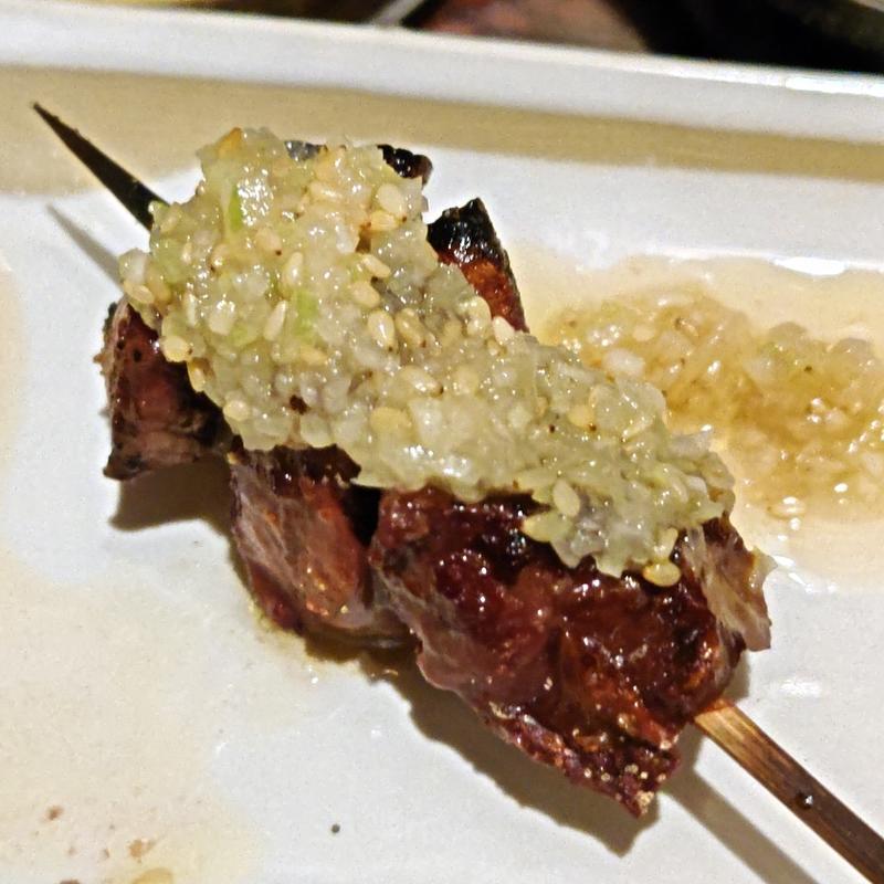 ハツ(ネギ塩)(関内もつ肉店 )