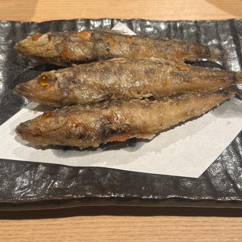 メヒカリの唐揚げ(鮨・肴・酒 杉玉 学芸大学店)