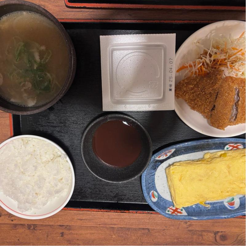 豚汁(トンカツ)定食(街かど屋 潮見が丘)