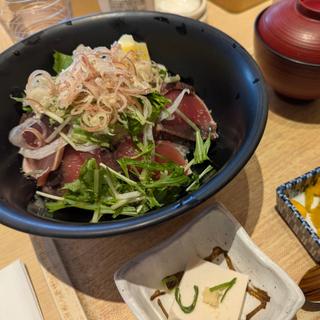 鰹薬味のっけ塩ダレ丼