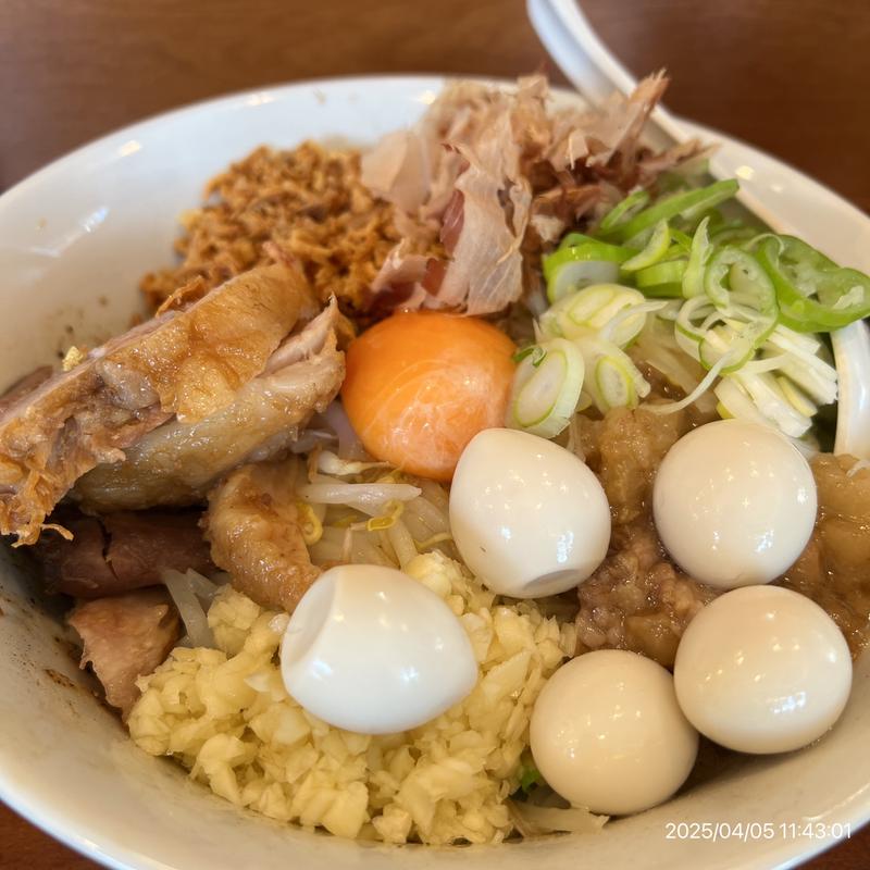 ミニ汁なし(自家製麺まる太)