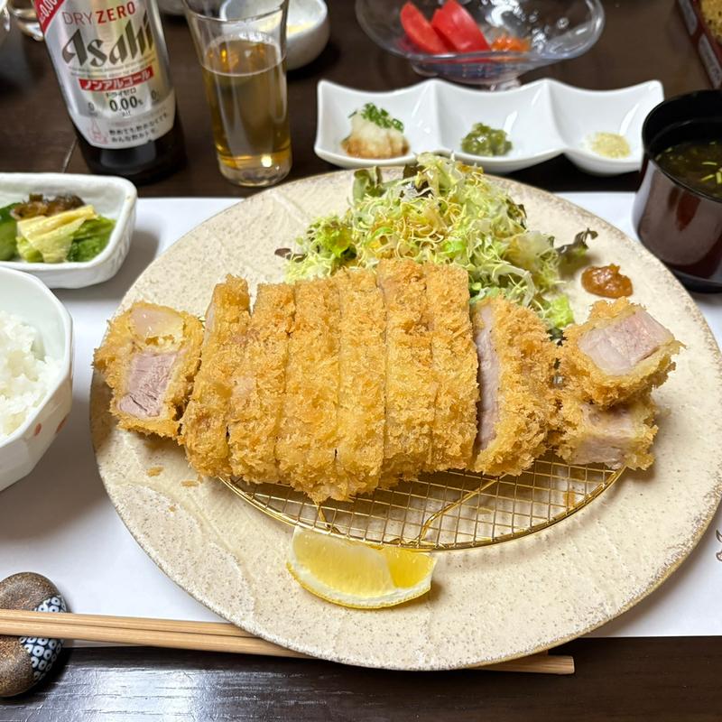リブロースカツ定食(とんかつ こん藤)