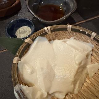 本格手作りざる豆腐