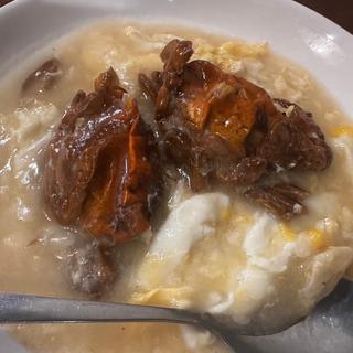 ソフトシェルと卵炒め(中華料理 帆)