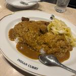 カレー　ご飯、ピクルス大盛り(インディアンカレークリスタ長堀店)