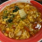 黒酢の酸辣うどん(味の民芸 葛飾奥戸店)
