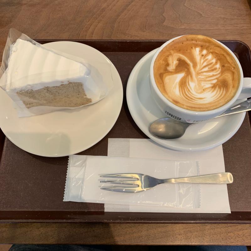 カフェモカ&紅茶のシフォンケーキセット(エスプレッソ・アメリカーノ 杉並公会堂店)